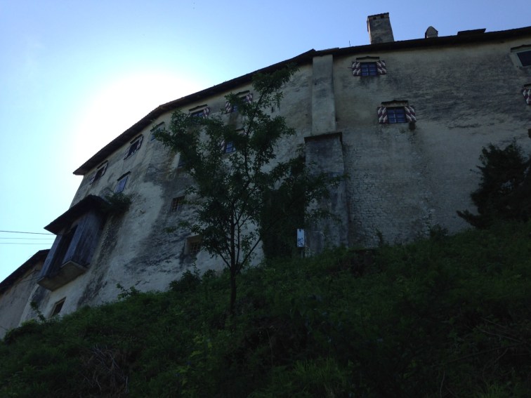 Looking up at the castle-- it was quite impressive!